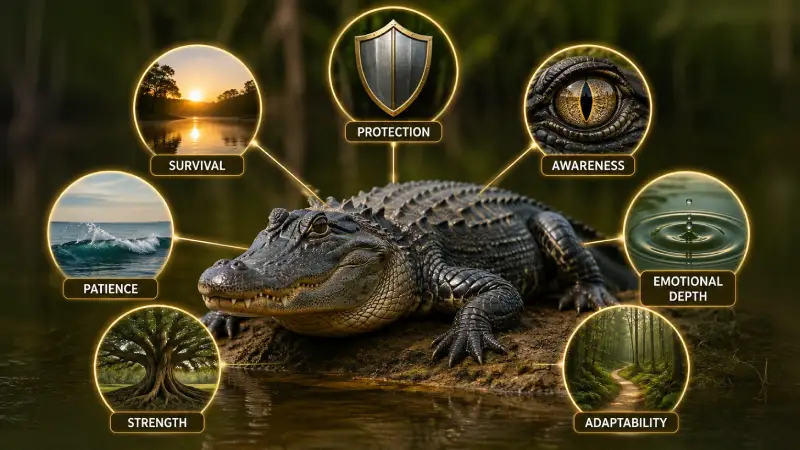 7 Core Meanings of Alligator Symbolism