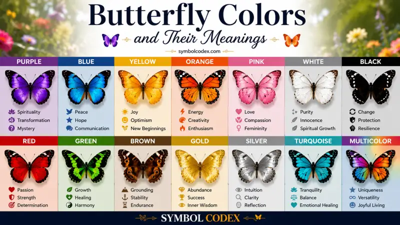 Butterfly Colors and Meanings: 11 Powerful Symbolic Messages