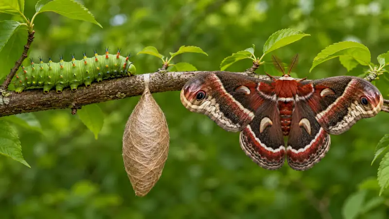 Cecropia Moth Symbolism of Transformation
