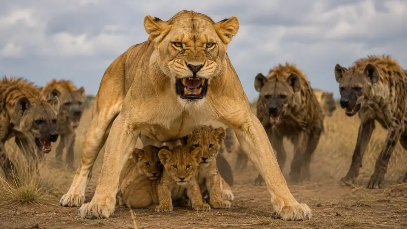 Female Lion Symbolism of Courage