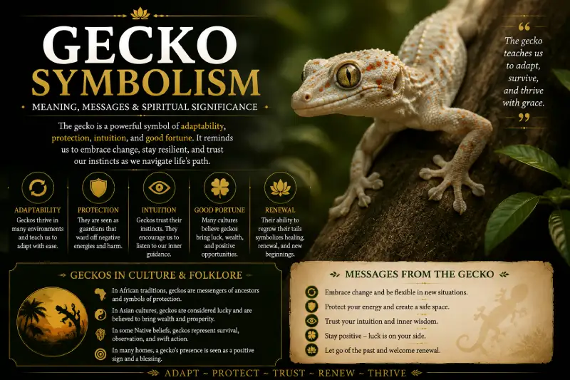 Gecko Symbolism: 9 Powerful Meanings & Good Signs