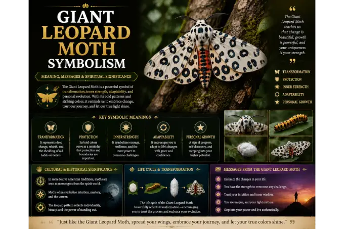 Giant Leopard Moth Symbolism: 9 Powerful Meanings & Good Signs
