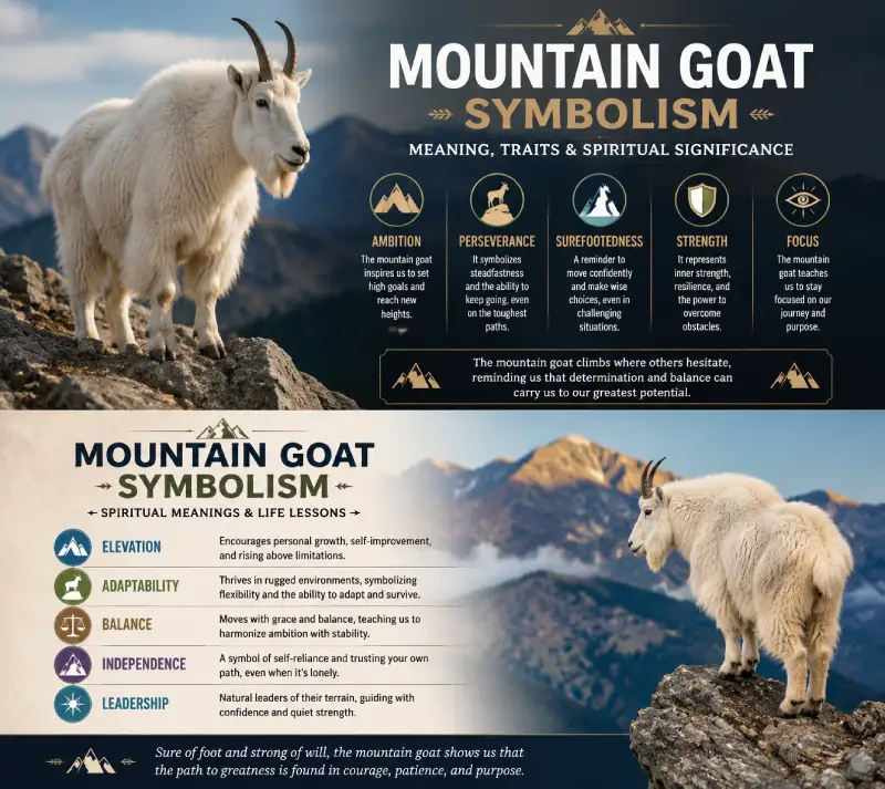 Mountain Goat Symbolism: 9 Powerful Meanings, History, and Modern Uses