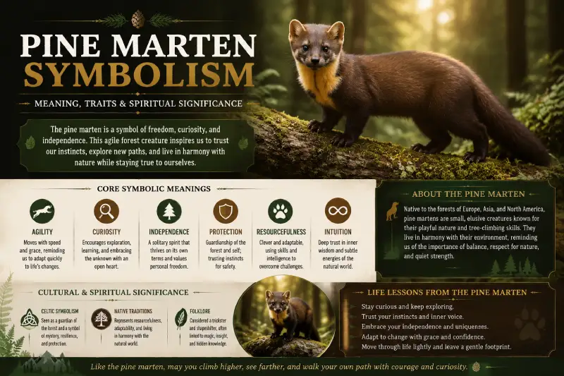 Pine Marten Symbolism: 9 Powerful Meanings, History, and Modern Uses