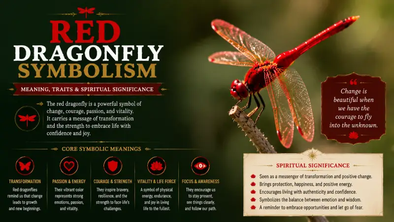 Red Dragonfly Symbolism: 9 Powerful Meanings & Signs