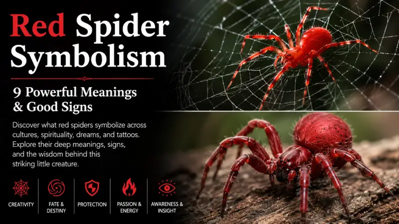 Red Spider Symbolism: 9 Powerful Meanings & Good Signs