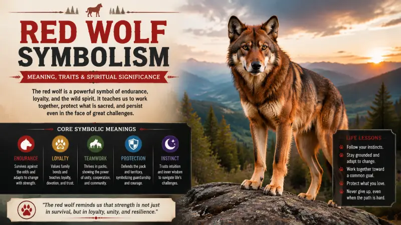 Red Wolf Symbolism: 9 Powerful Meanings, History, and Modern Uses