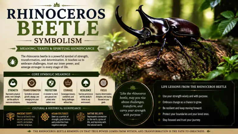 Rhinoceros Beetle Symbolism: 9 Powerful Meanings, History, and Modern Uses