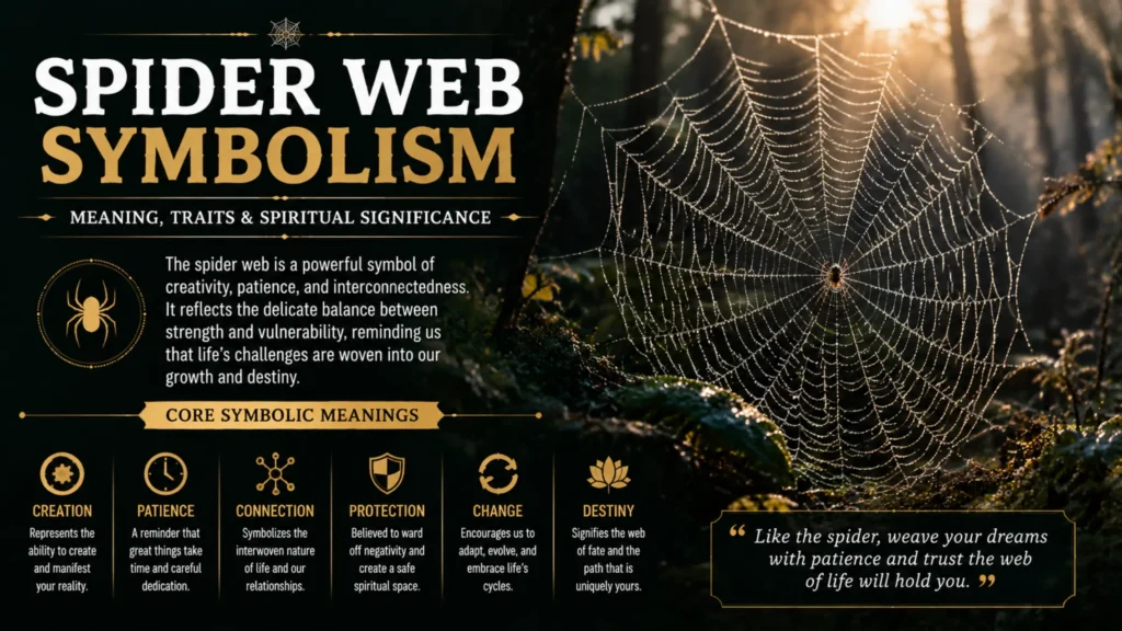 Spider Web Symbolism: 9 Powerful Meanings, History, and Modern Uses