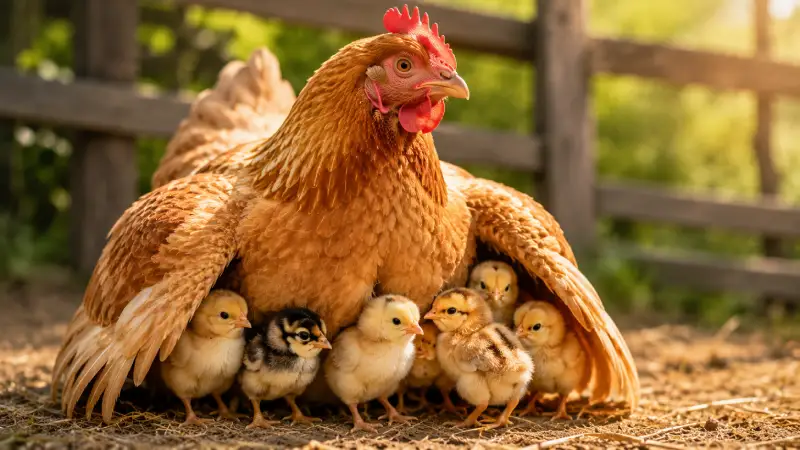 Chicken Symbolism of Protection and Motherhood
