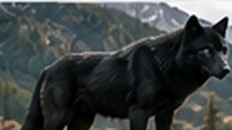 What a Black Wolf Really Is