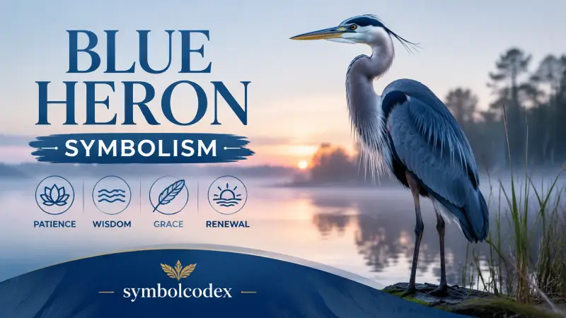 Blue Heron Symbolism: 9 Powerful Meanings, History & Modern Use