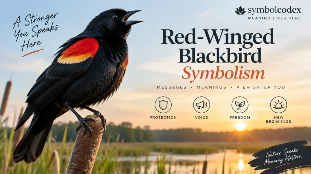 Red-Winged Blackbird Symbolism: Meaning, Spiritual Significance, Dreams, and Modern Use